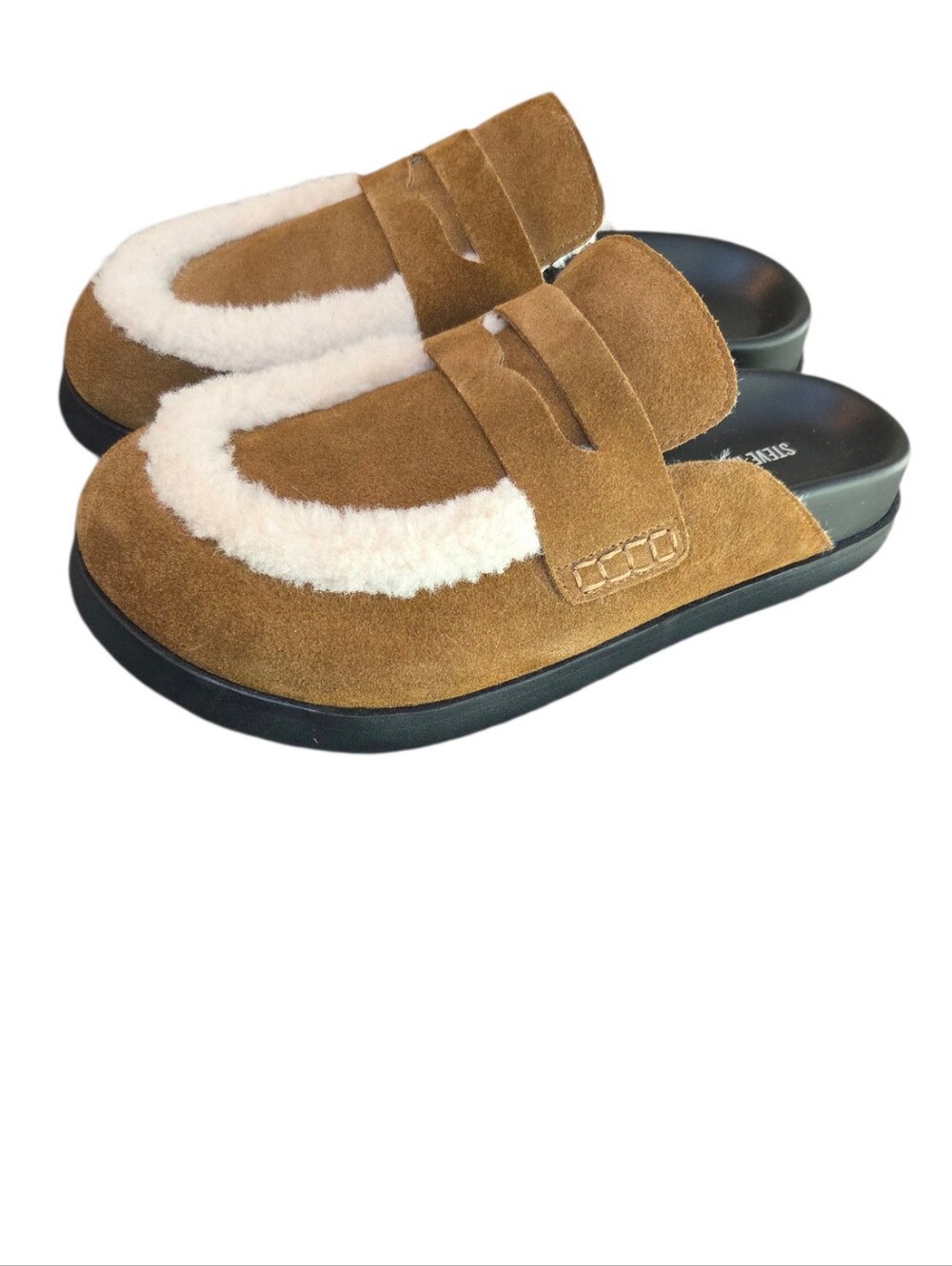 Steve Madden Women's Tomlin Suede Cozy Clogs
